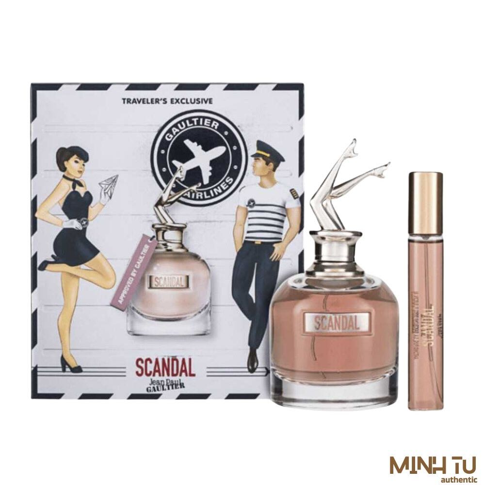 Gift Set Jean Paul Gaultier Scandal EDP 2pcs 80ml (Full 80ml + 20ml) | Chính hãng